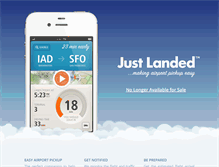 Tablet Screenshot of getjustlanded.com